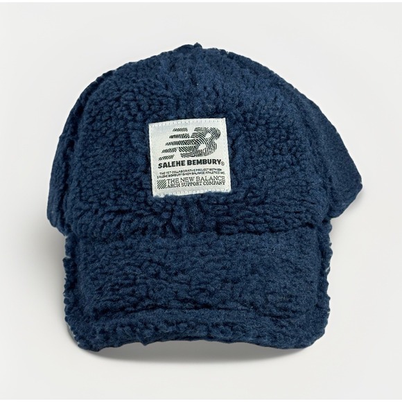 New Balance x Salehe Bembury Yurt Fleece Sherpa Smokey‎ Hat One Size - Picture 1 of 7